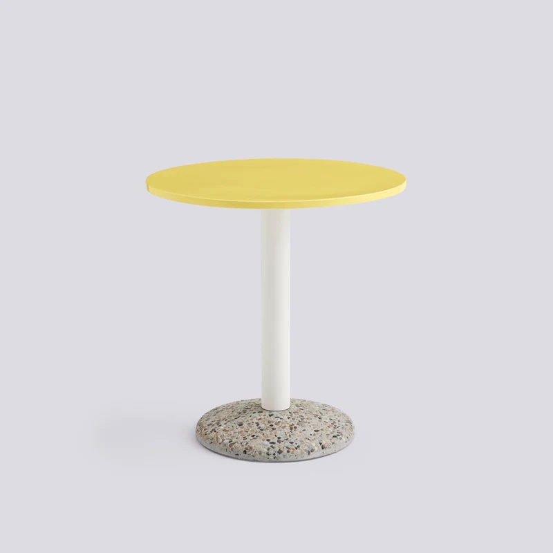 Ceramic Ø70 cm Cafébord Bright yellow