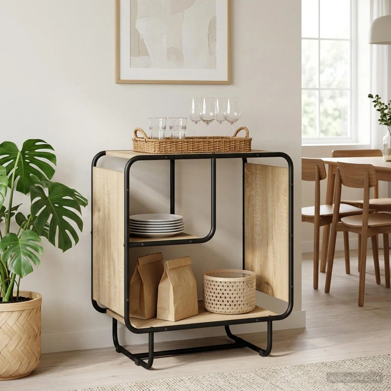 Sideboard Sonoma-ek 60 x 37,5 x 64,5 cm Konstruerat trä