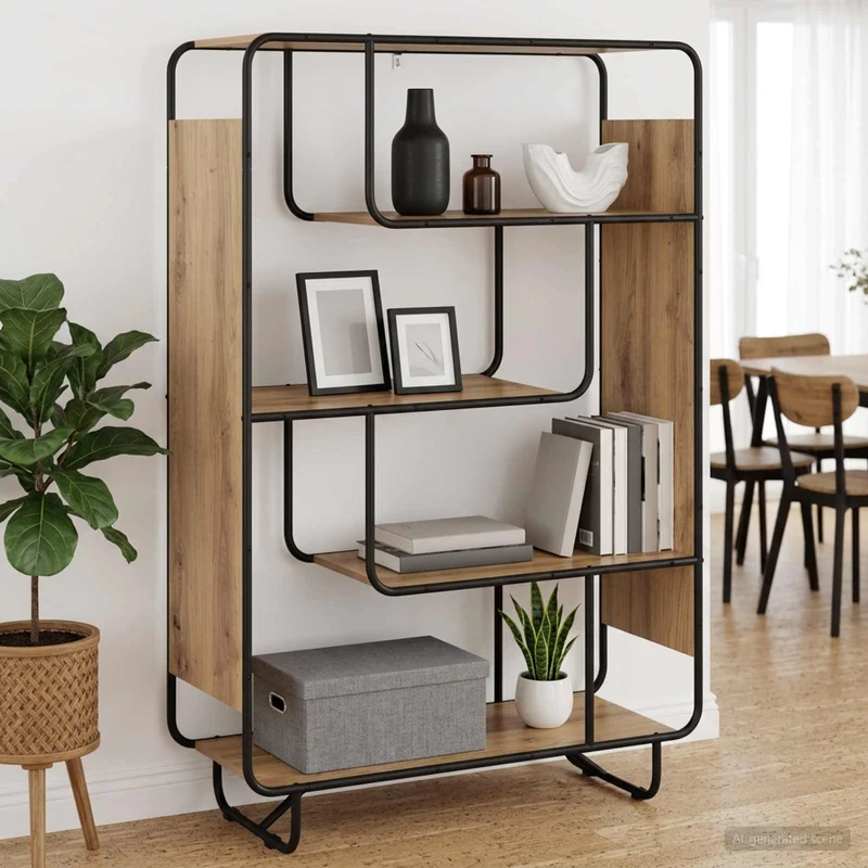 Skåp Artisan-ek 93,5 x 37,5 x 144 cm Konstruerat trä