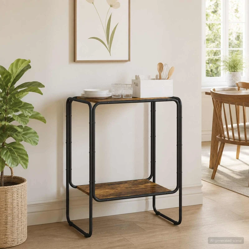 Sideboard Rökt ek 60 x 38 x 75 cm Konstruerat trä