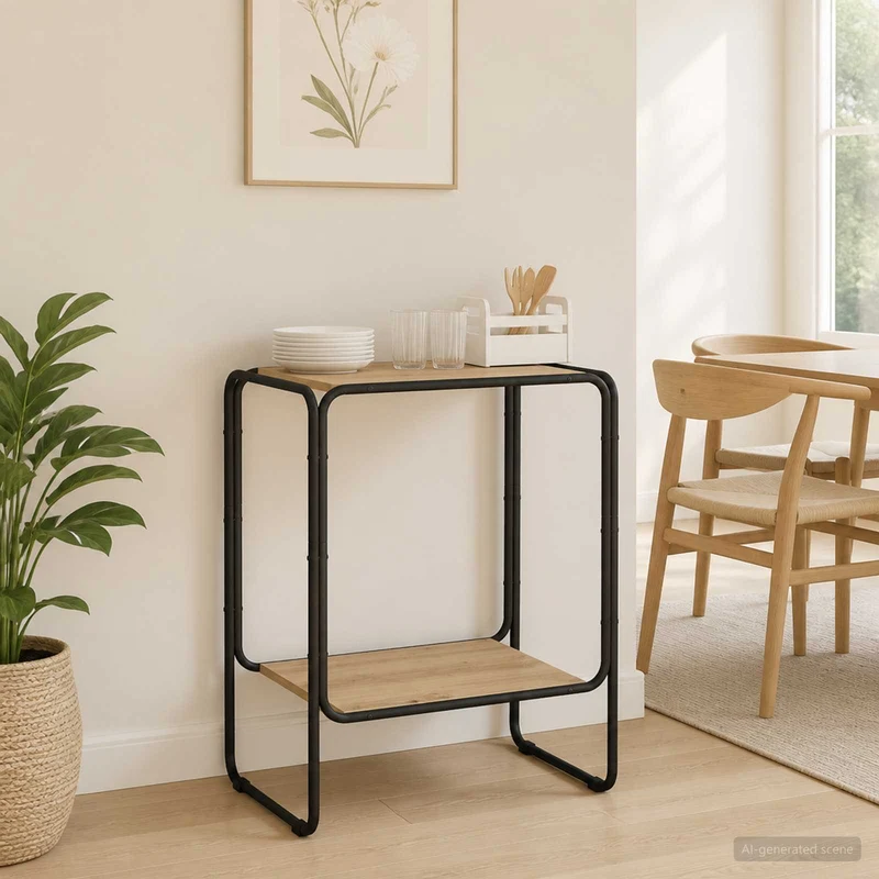 Sideboard Artisan-ek 60 x 38 x 75 cm Konstruerat trä