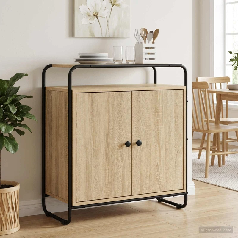 Sideboard Sonoma-ek 68 x 35 x 75 cm Konstruerat trä