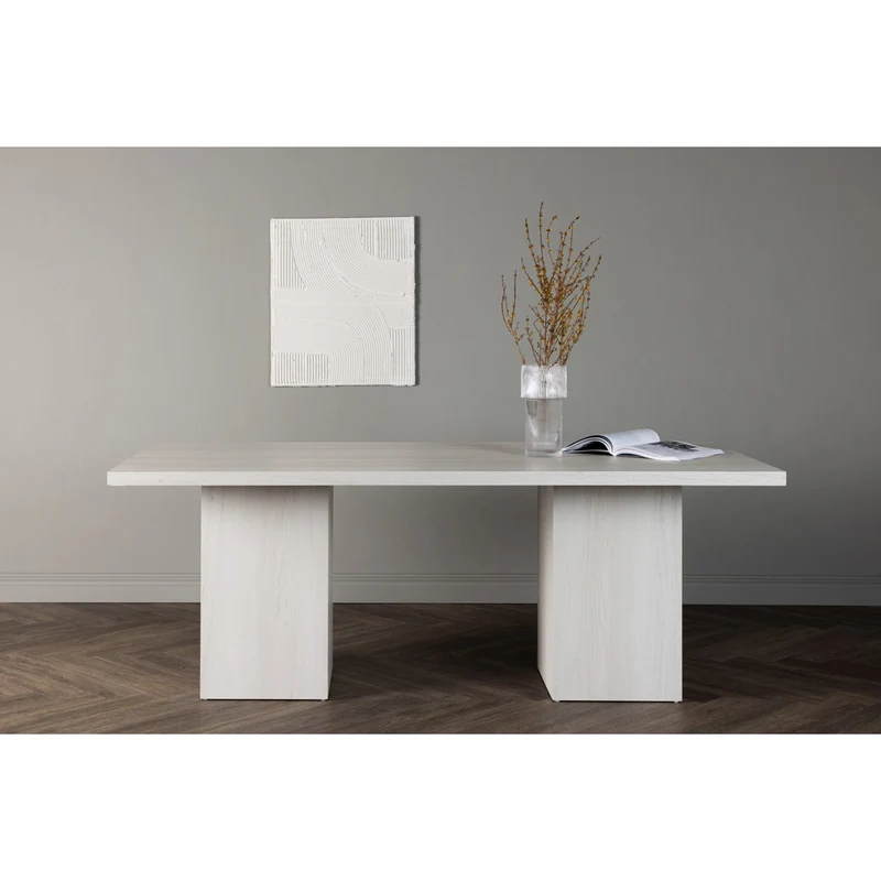 Olga Rektangulärt matbord Vit, 90 x 200