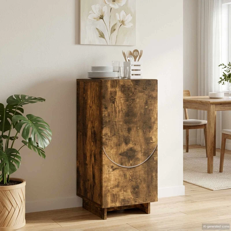 Skänk Rökt ek 33,5 x 34,5 x 75 cm Konstruerat trä