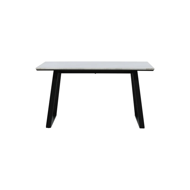 Estelle Rektangulärt matbord Svart,Vit, Marmor, 140 x 90