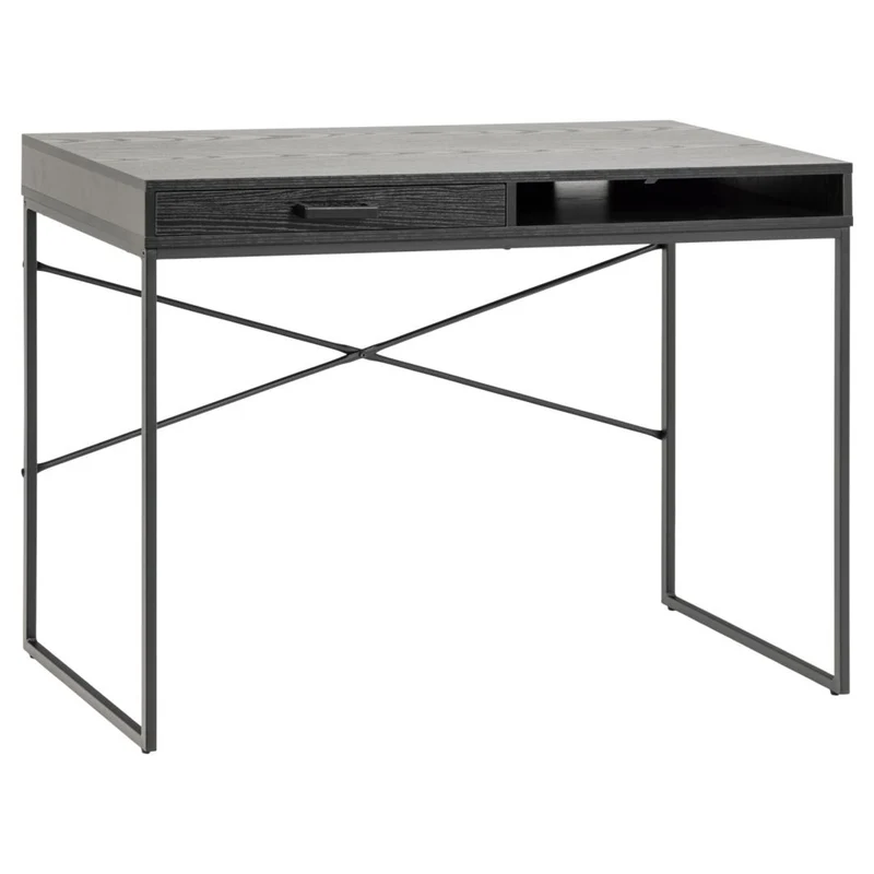 Notting Hill Skrivbord 110x45 cm Svart Ask