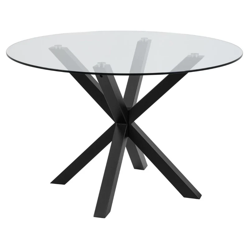 Verdun Matbord Rund 119 cm Glas