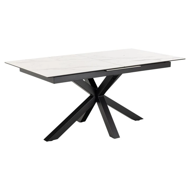 Verdun Matbord 90x168-210 cm Vitt Akranes