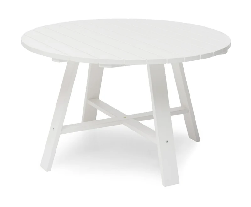 Läckö Utebord Ø120 cm Vit - REA