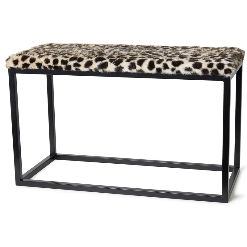 Palle M Bänk Leopard/Black