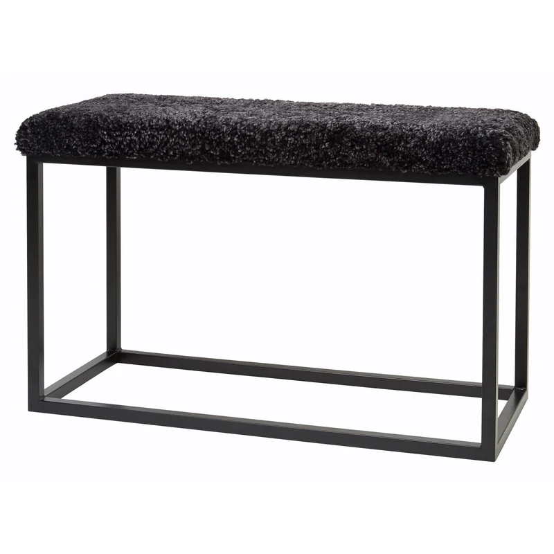 Palle L Bänk Dark Grey/Black