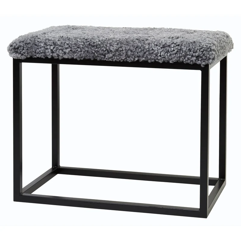 Palle M Bänk Charcoal Grey Silver/Black