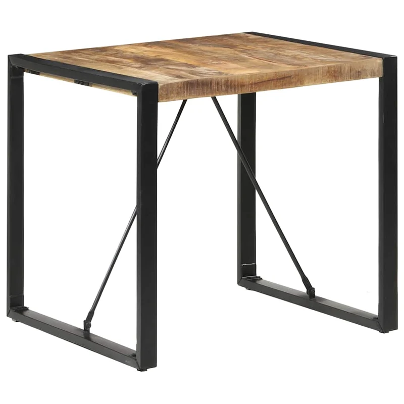 Matbord 80x80x75 cm grovt mangoträ