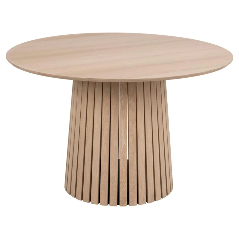 Christo Matbord Rund 120 cm Vitpigmenterad Ek