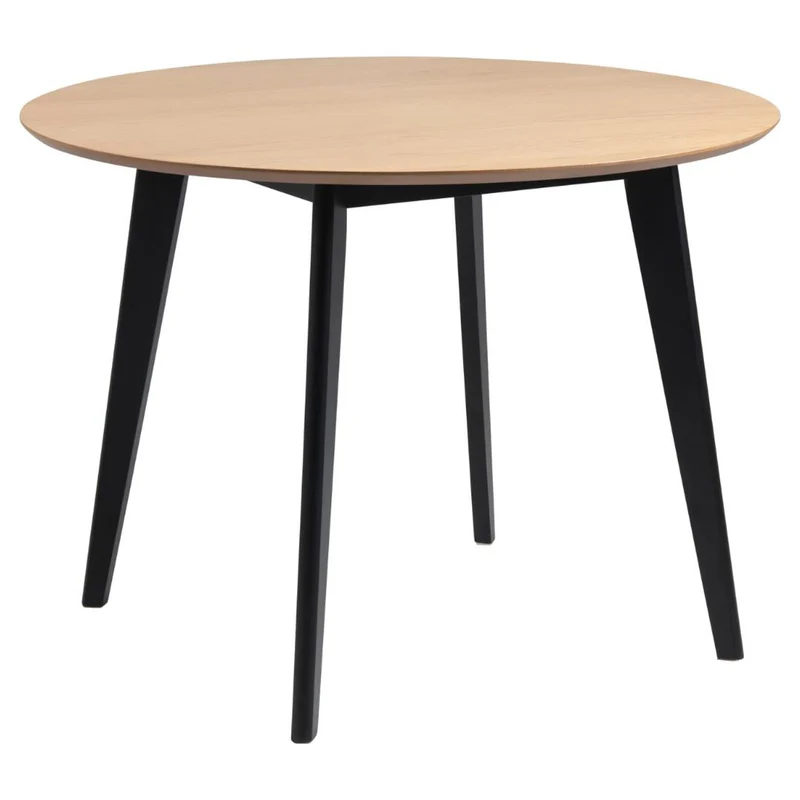 Alba Matbord Rund 105 cm Ek/Svart