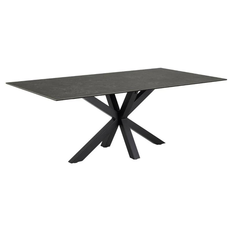 Verdun Matbord 200x100 cm Svart Fairbanks
