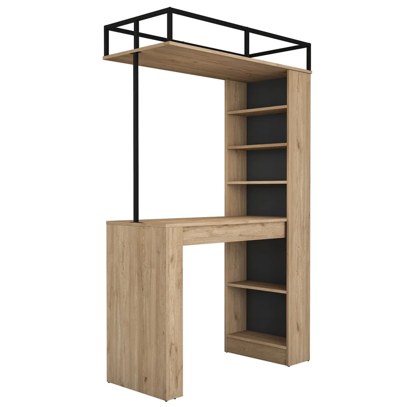 Feast Walnut / Svart Matbord
