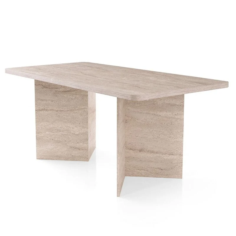 Loft Triangle Matbord Travertine