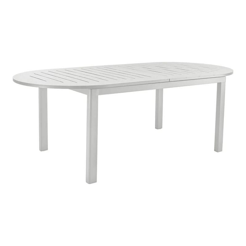 Lomma Matbord Elipse 220-280x110 cm Light Grey