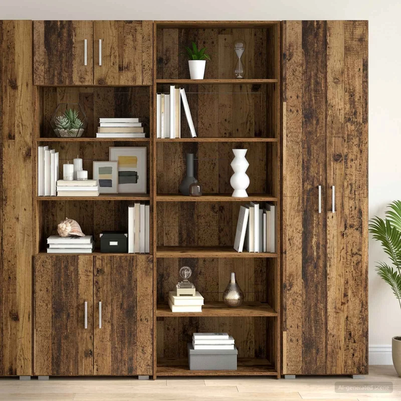 Sideboard Gammalt trä 70 x 41 x 185 cm Konstruerat trä