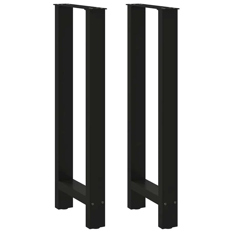 Barbordsben svarta 2 st 50x(100-101) cm stål