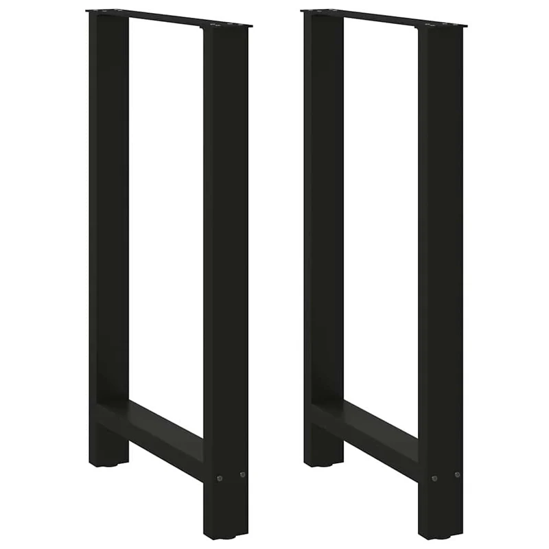 Barbordsben svarta 2 st 60x(100-101) cm stål