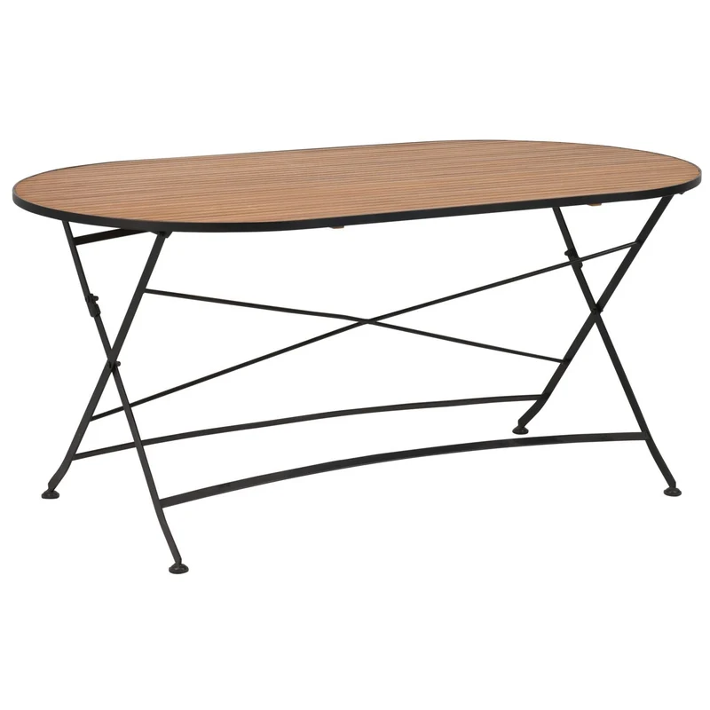 Brewer Matbord 160x85 cm Teak/Svart