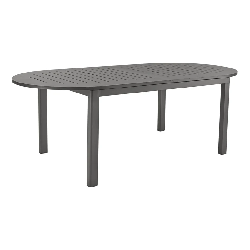 Lomma Matbord Elipse 220-280x110 cm Antracit
