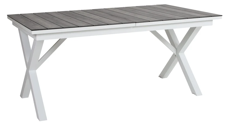 Hillmond Bord 100x166-226 cm Vit/Grå Laminat