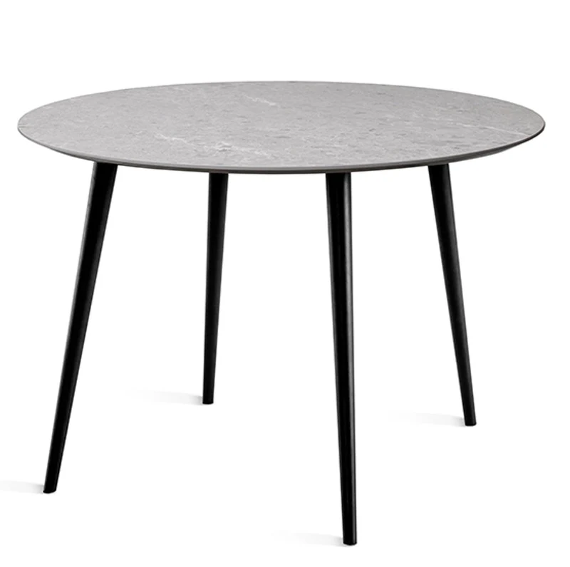 Miles Matbord Ø 110 cm Sandstenslaminat, Fyra träben