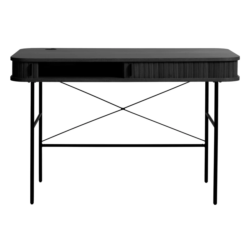 Accento 60x120 cm Skrivbord Svart Ek