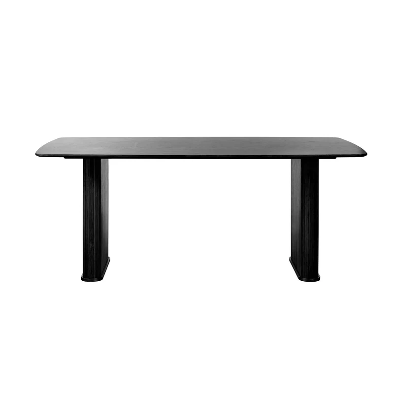 Accento 100x190 cm Oval Matbord Svart