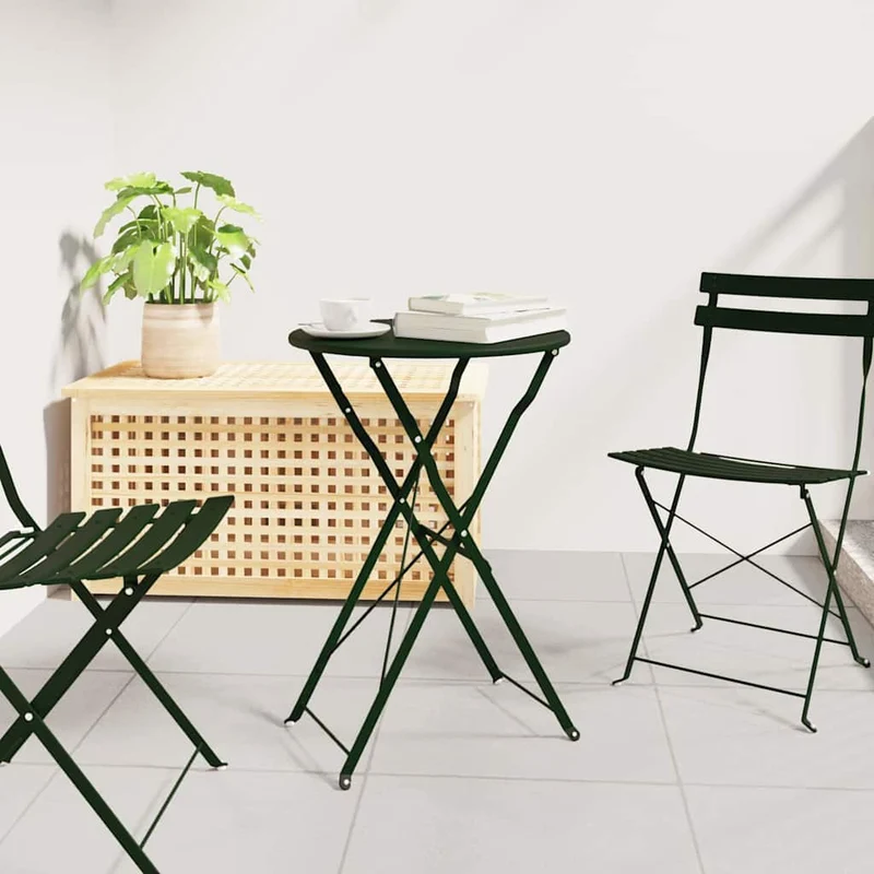 Bistrobord Mörkgrön Ø 50 x 71 cm Pulverlackerad stål