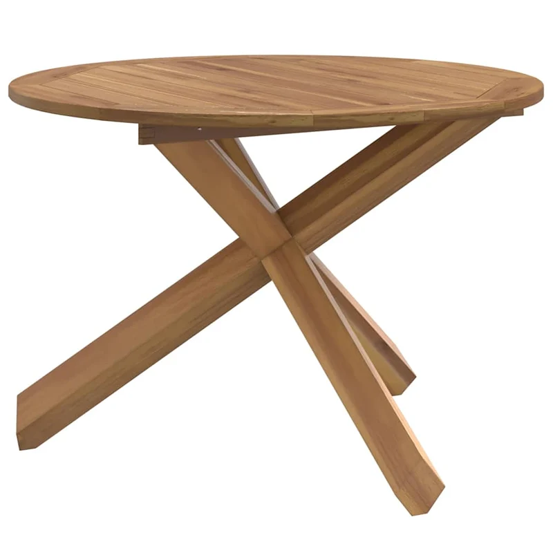 Trädgårdsbord Ø109x74 cm massiv teak