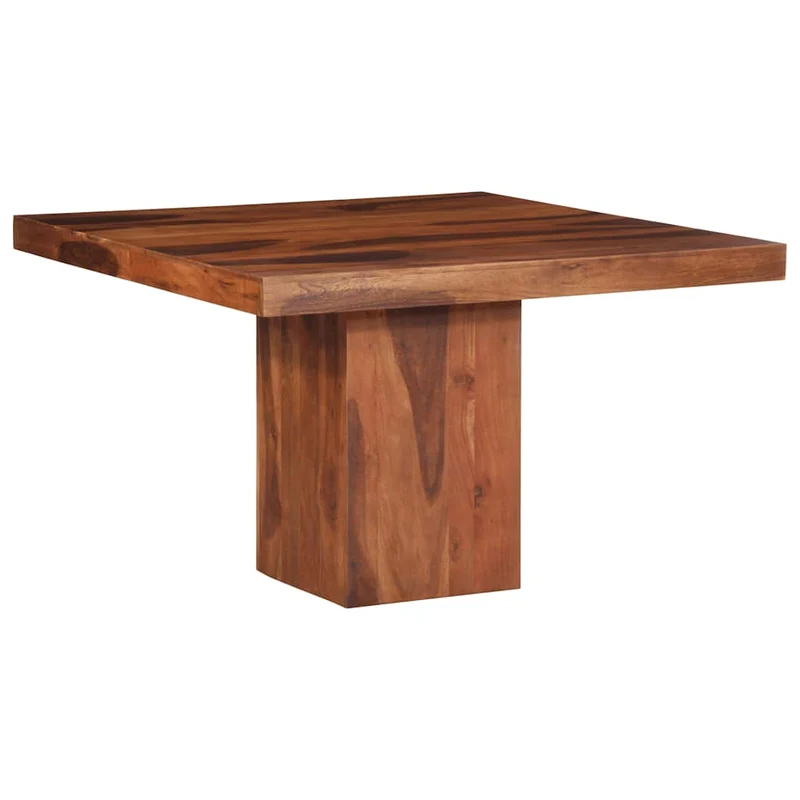 Matbord 120x120x77 cm massivt trä akacia