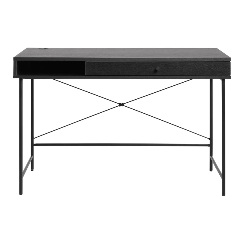 Segmento 60x120 cm Skrivbord Svart