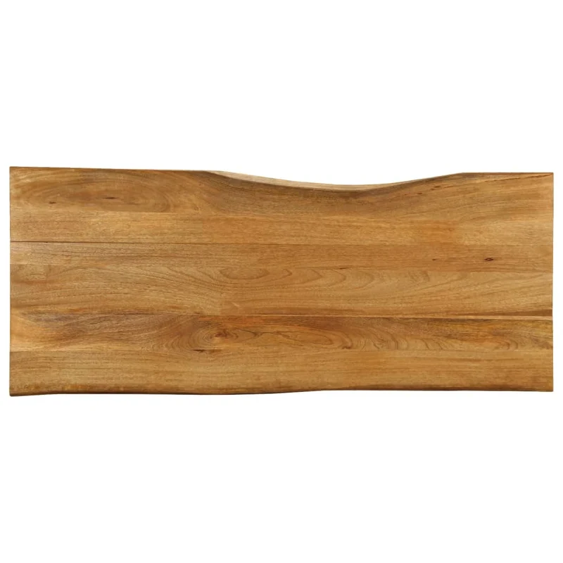 Bordsskiva 140x60x3,8 cm levande kant massivt mangoträ