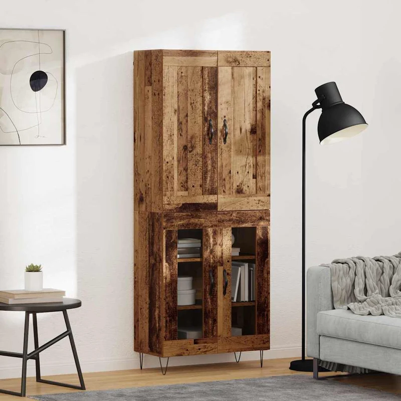 Skåp Gammalt trä 69,5 x 34 x 180 cm Konstruerat trä