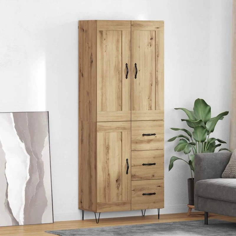 Skåp Artisan Ek 69,5 x 34 x 180 cm Konstruerat trä