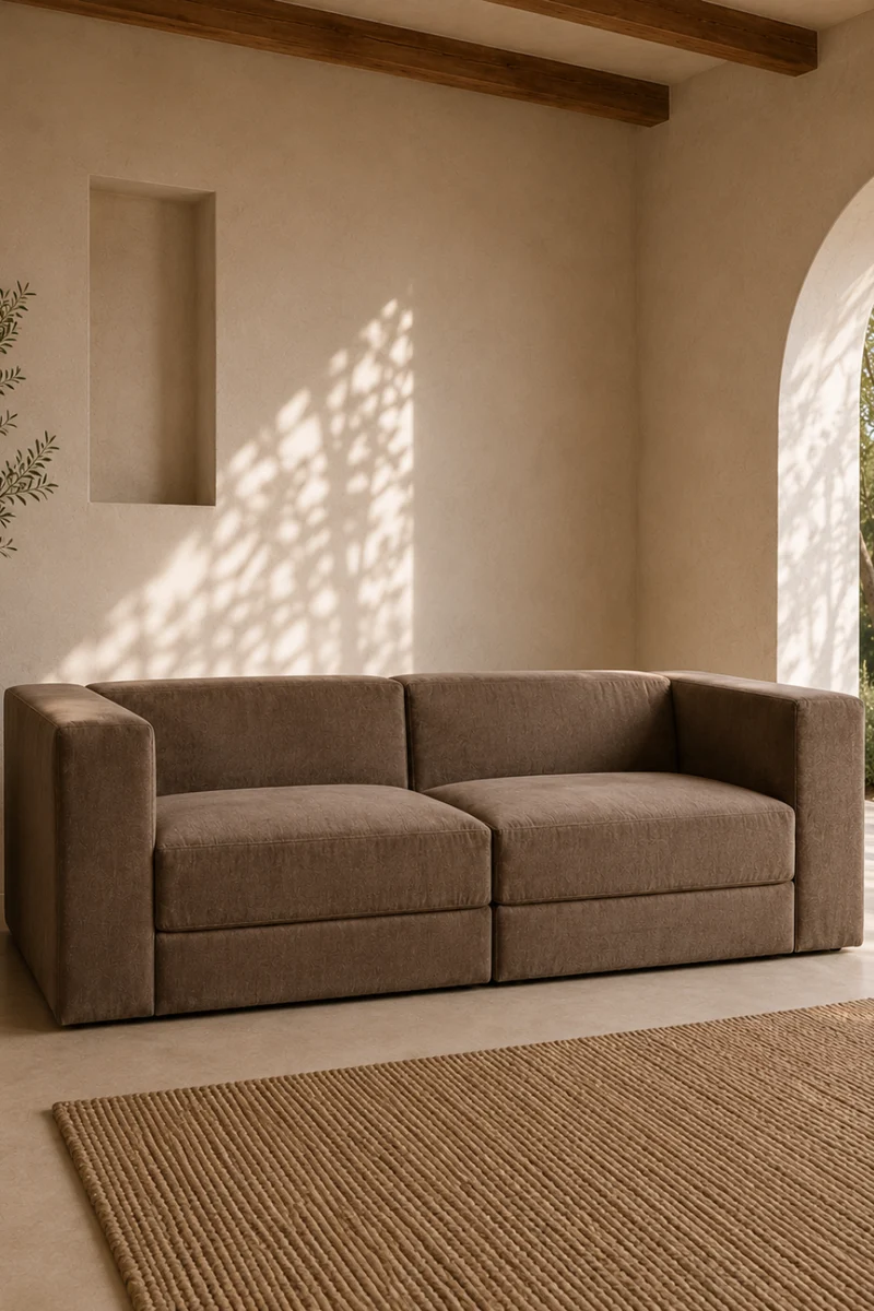 Lumi 3-Sits Soffa Brun