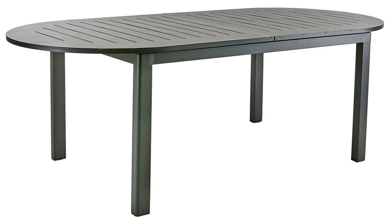 Lomma Elipse 220-280x110 cm Utebord Svart