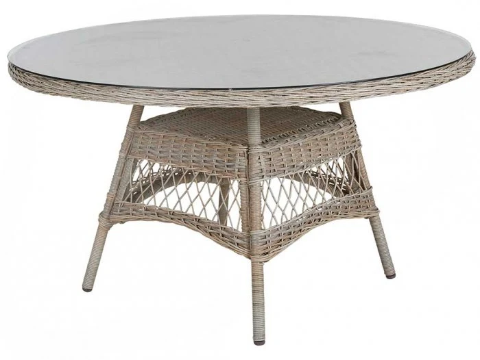 Kamomill Runt Matbord 130 cm Beige
