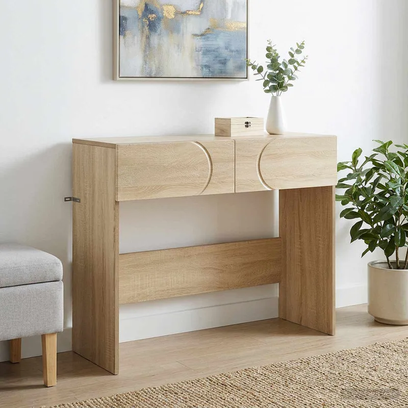Konsolbord Sonoma-ek 96,5 x 38 x 75 cm Konstruerat trä