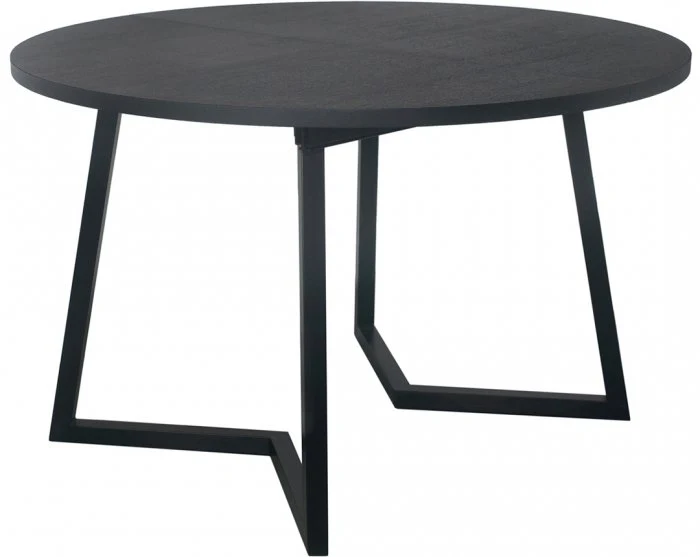Röa Matbord Runt 120-200cm Svart
