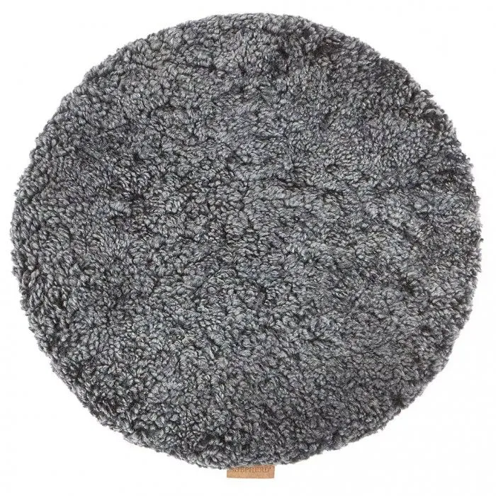 Jill stolsdyna (vadderad) 36 cm rund / Svart Grafit