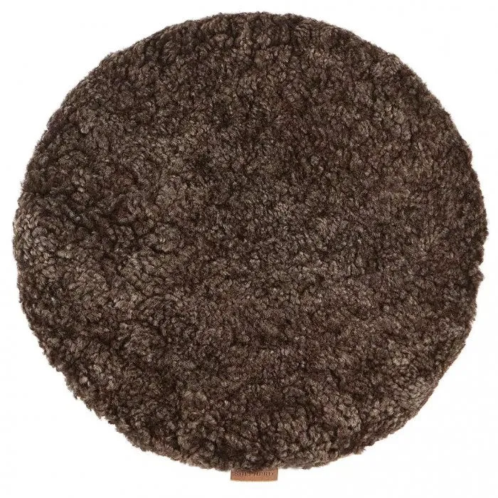 Jill stolsdyna (vadderad) 36 cm rund / Cappuccino
