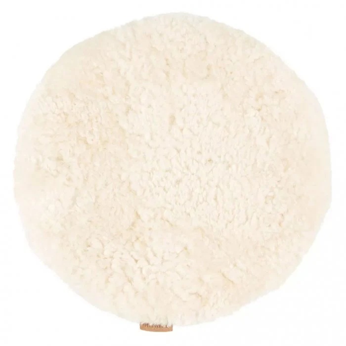 Jill stolsdyna (vadderad) 36 cm rund / Creme