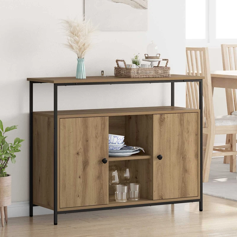 Sideboard Artisan Ek 100 x 35 x 80 cm Konstruerat trä
