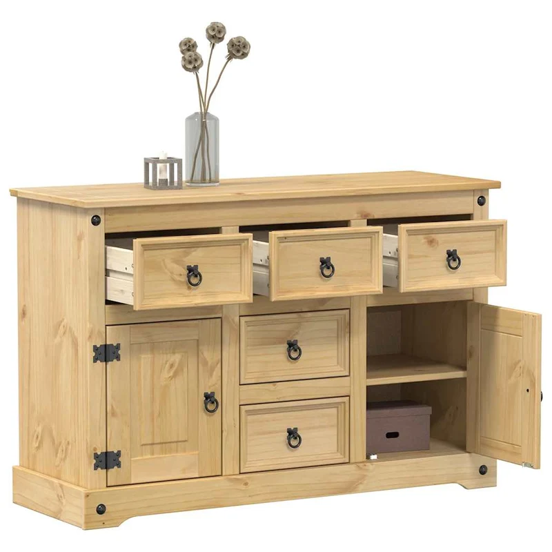 Skänk Corona 112x40x75 cm massiv furu