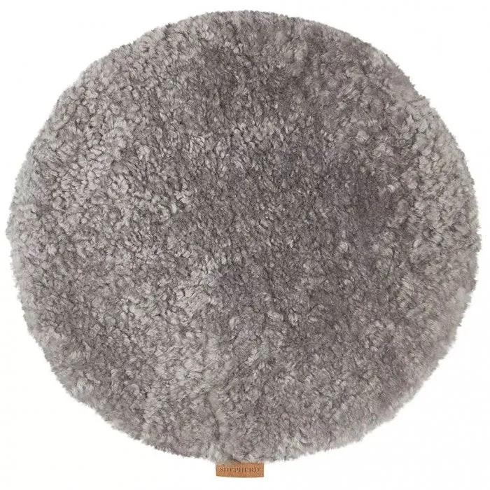 Jill stolsdyna (vadderad) 36 cm rund / Granit